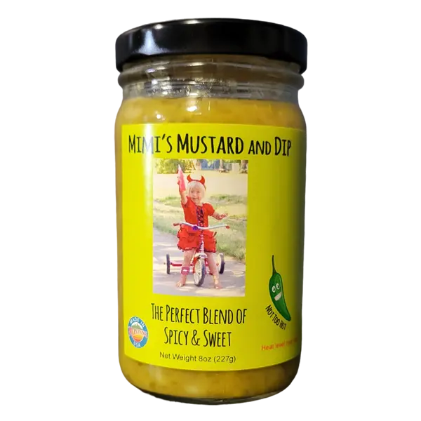 Mimis Mustard And Dip 8 Oz Jar Not Too Hot